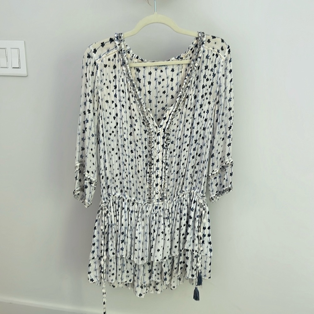 Blue poupette coverup